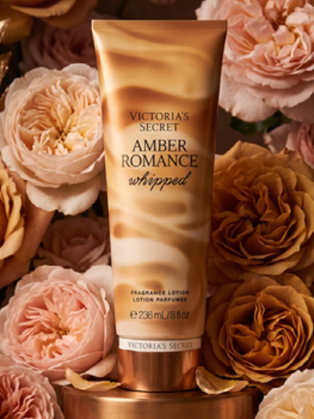 VICTORIA SECRETS Amber Romance Whipped Fragrance Lotion NWT (NEW SCENT)